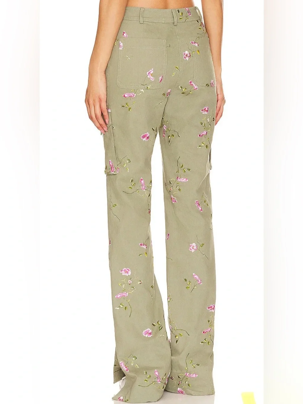 LoveShackFancy embroidered Dolisa military jacket and Ainsworth pant floral SET - Picture 7 of 10